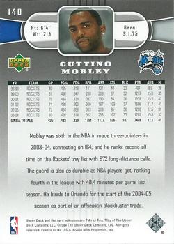 2004-05 Upper Deck #140 Cuttino Mobley Back