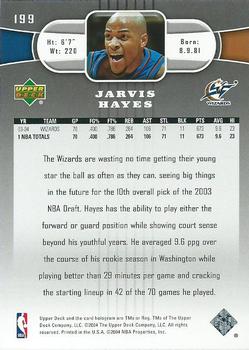 2004-05 Upper Deck #199 Jarvis Hayes Back