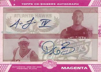2007-08 Topps Co-Signers - Dual Autographs Press Plates Magenta #CS-29 Daniel Gibson / Acie Law IV Front