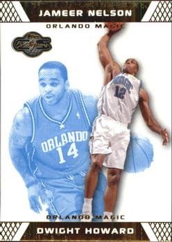 2007-08 Topps Co-Signers - Gold Blue #12 Dwight Howard / Jameer Nelson Front