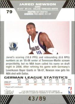 2007-08 Topps Co-Signers - Gold Blue #79 Jared Newson / Jason Terry Back