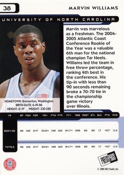 2005 Press Pass #38 Marvin Williams Back