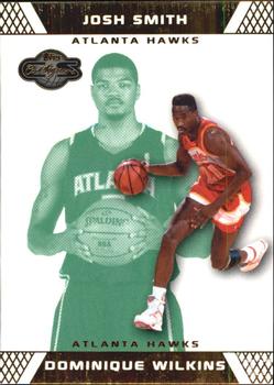 2007-08 Topps Co-Signers - Gold Green #36 Dominique Wilkins / Josh Smith Front
