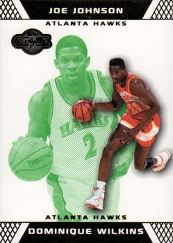 2007-08 Topps Co-Signers - Gold Green #36 Dominique Wilkins / Joe Johnson Front