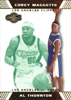 2007-08 Topps Co-Signers - Gold Green #86 Al Thornton / Corey Maggette Front