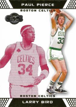 2007-08 Topps Co-Signers - Gold Red #33 Larry Bird / Paul Pierce Front