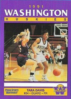1990-91 Washington Huskies #NNO Tara Davis Front