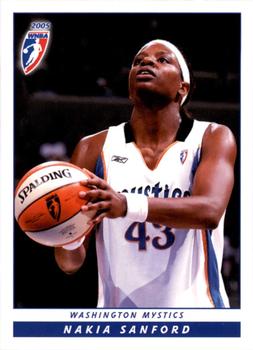 2005 Rittenhouse WNBA #43 Nakia Sanford Front