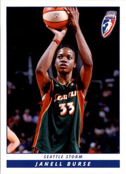 2005 Rittenhouse WNBA #92 Janell Burse Front