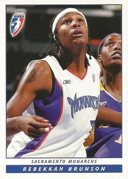 2005 Rittenhouse WNBA #107 Rebekkah Brunson Front