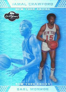 2007-08 Topps Co-Signers - Silver Blue Foil #48 Earl Monroe / Jamal Crawford Front