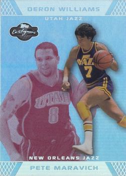 2007-08 Topps Co-Signers - Silver Red Foil #39 Pete Maravich / Deron Williams Front