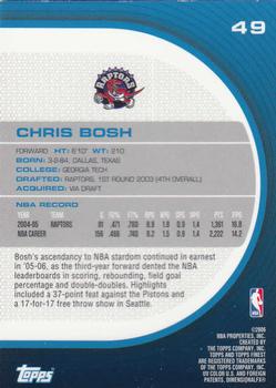 2005-06 Finest #49 Chris Bosh Back