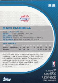2005-06 Finest #55 Sam Cassell Back