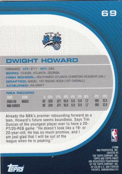 2005-06 Finest #69 Dwight Howard Back