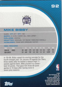 2005-06 Finest #92 Mike Bibby Back