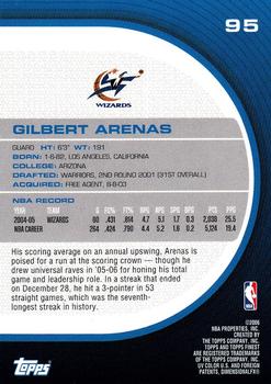 2005-06 Finest #95 Gilbert Arenas Back