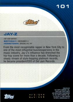 2005-06 Finest #101 Jay-Z Back
