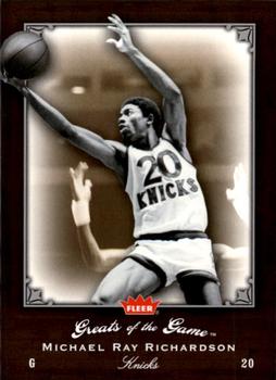 2005-06 Fleer Greats of the Game #62 Micheal Ray Richardson Front