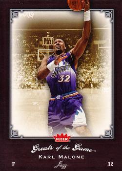2005-06 Fleer Greats of the Game #95 Karl Malone Front