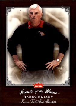 2005-06 Fleer Greats of the Game #100 Bobby Knight Front