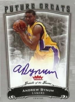 2005-06 Fleer Greats of the Game #105 Andrew Bynum Front