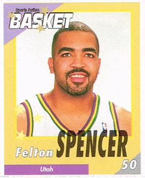 1995 French Sports Action Basket - Face 2 Face Utah Jazz #NNO Felton Spencer Front