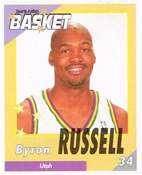 1995 French Sports Action Basket - Face 2 Face Utah Jazz #NNO Bryon Russell Front