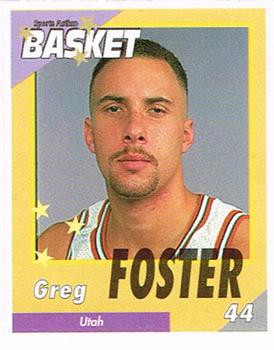 1995 French Sports Action Basket - Face 2 Face Utah Jazz #NNO Greg Foster Front