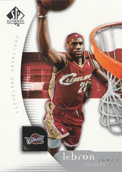 2005-06 SP Authentic #14 LeBron James Front