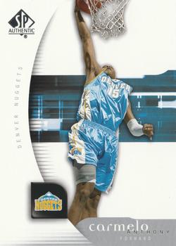 2005-06 SP Authentic #20 Carmelo Anthony Front