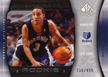 2005-06 SP Authentic #151 Anthony Roberson Front
