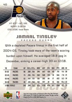 2005-06 SP Game Used #40 Jamaal Tinsley Back