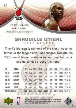 2005-06 SP Game Used #50 Shaquille O'Neal Back