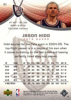 2005-06 SP Game Used #61 Jason Kidd Back