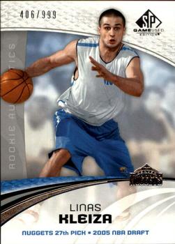 2005-06 SP Game Used #108 Linas Kleiza Front