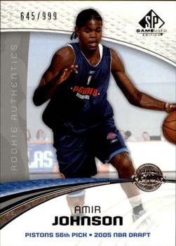 2005-06 SP Game Used #109 Amir Johnson Front