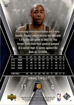 2005-06 SPx #33 Jamaal Tinsley Back