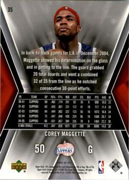 2005-06 SPx #35 Corey Maggette Back