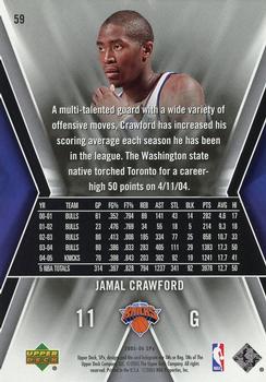 2005-06 SPx #59 Jamal Crawford Back