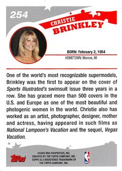 2005-06 Topps #254 Christie Brinkley Back