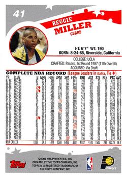 2005-06 Topps #41 Reggie Miller Back