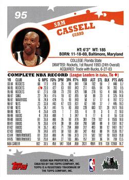 2005-06 Topps #95 Sam Cassell Back