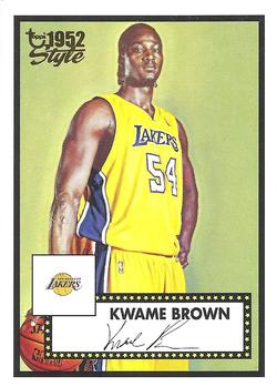 2005-06 Topps 1952 Style #116 Kwame Brown Front