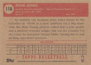 2005-06 Topps 1952 Style #118 Eddie Jones Back