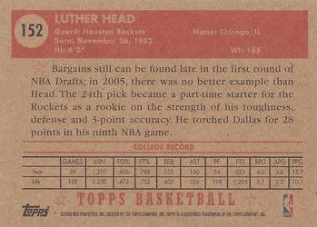 2005-06 Topps 1952 Style #152 Luther Head Back