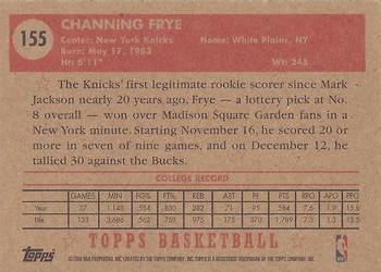 2005-06 Topps 1952 Style #155 Channing Frye Back