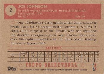 2005-06 Topps 1952 Style #2 Joe Johnson Back