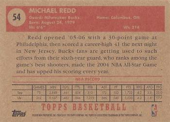 2005-06 Topps 1952 Style #54 Michael Redd Back