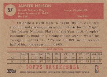 2005-06 Topps 1952 Style #57 Jameer Nelson Back